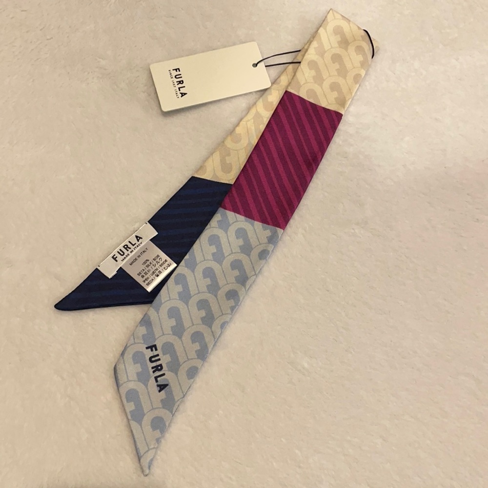 Furla Designer Silk Scarf NWT